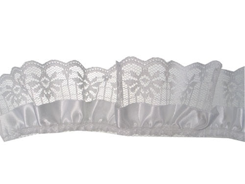 Load image into Gallery viewer, 2&quot; Satin &amp; Lace Trim - Large (5 Yds)
