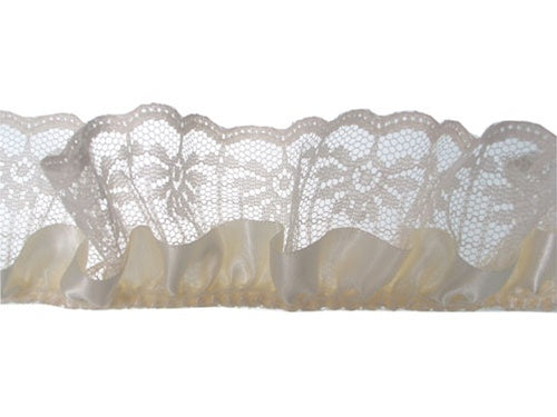 Load image into Gallery viewer, 2&quot; Satin &amp; Lace Trim - Large (5 Yds)
