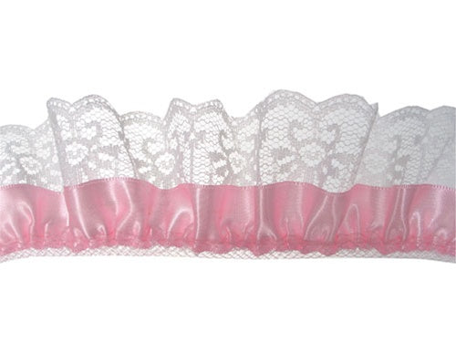 Load image into Gallery viewer, 2" Satin & Lace Trim - Large (5 Yds)