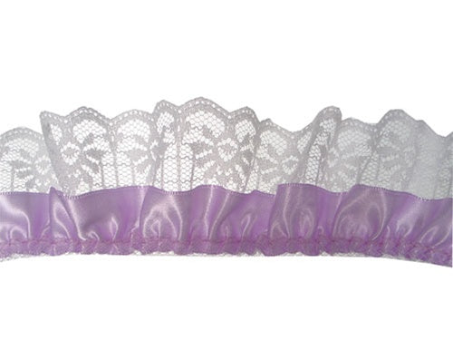Load image into Gallery viewer, 2" Satin & Lace Trim - Large (5 Yds)