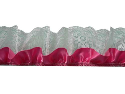 Load image into Gallery viewer, 2" Satin & Lace Trim - Large (5 Yds)
