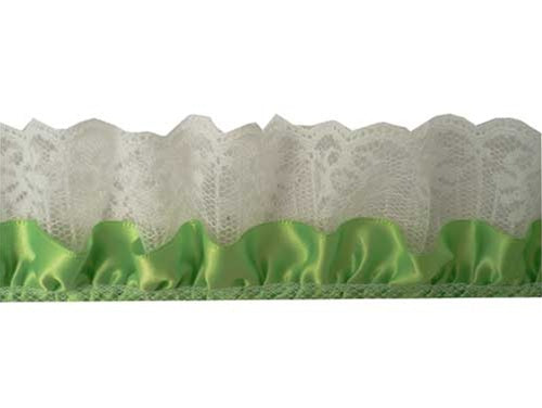 Load image into Gallery viewer, 2" Satin & Lace Trim - Large (5 Yds)