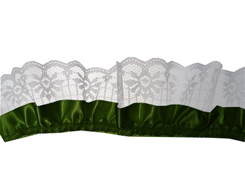 Load image into Gallery viewer, 2" Satin & Lace Trim - Large (5 Yds)