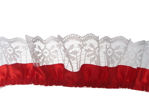 Load image into Gallery viewer, 2&quot; Satin &amp; Lace Trim - Large (5 Yds)
