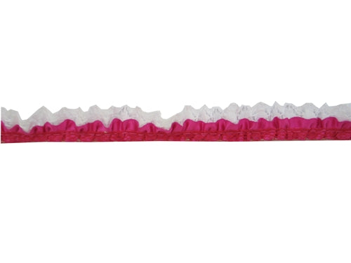 3/4" Satin & Lace Trim - Small (5 Yds)