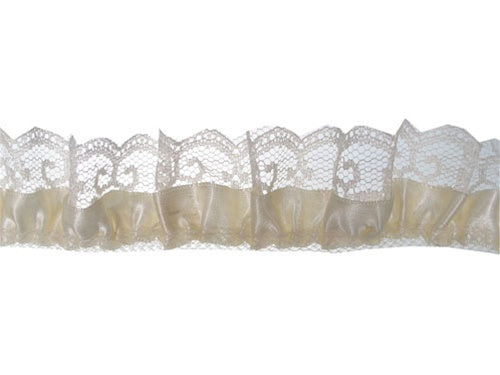 Load image into Gallery viewer, 1.25&quot; Satin &amp; Lace Trim - Medium (5 Yds)
