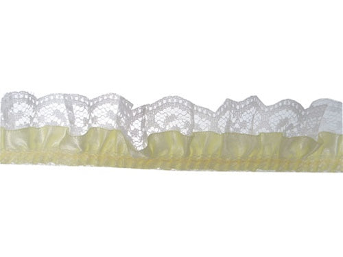 Load image into Gallery viewer, 1.25&quot; Satin &amp; Lace Trim - Medium (5 Yds)
