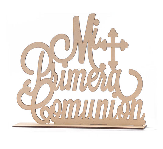 Primera Comunion Wood Centerpiece (1 Pc)
