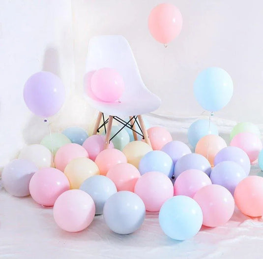 9" Pastel Macaron Latex Balloons (100 Pcs)