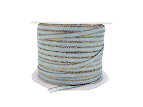 1/8" Satin Ribbon w/ Metallic Edges (50 Yds)