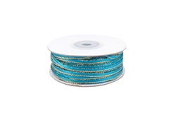 Load image into Gallery viewer, 1/8&quot; Satin Ribbon w/ Metallic Edges (50 Yds)
