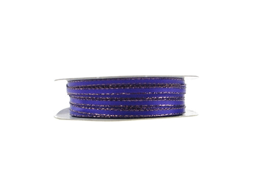 Load image into Gallery viewer, 1/8" Satin Ribbon w/ Metallic Edges (50 Yds)