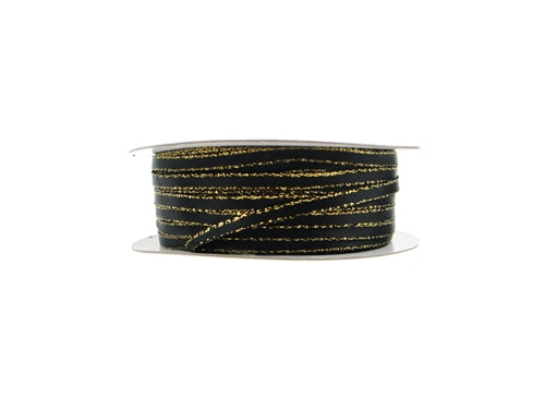 Load image into Gallery viewer, 1/8" Satin Ribbon w/ Metallic Edges (50 Yds)