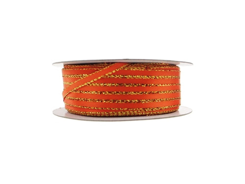 1/8" Satin Ribbon w/ Metallic Edges (50 Yds)