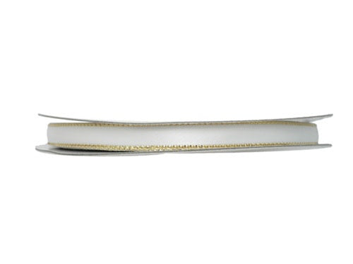 Load image into Gallery viewer, 3/8&quot; Satin Ribbon w/ Metallic Edges (50 Yds)
