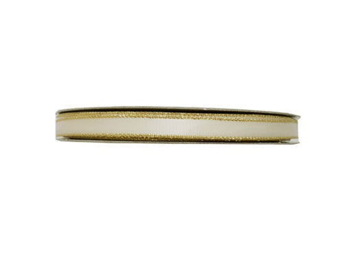 Load image into Gallery viewer, 3/8&quot; Satin Ribbon w/ Metallic Edges (50 Yds)
