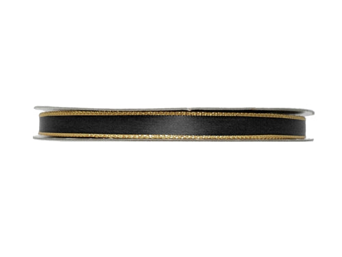 Load image into Gallery viewer, 3/8&quot; Satin Ribbon w/ Metallic Edges (50 Yds)
