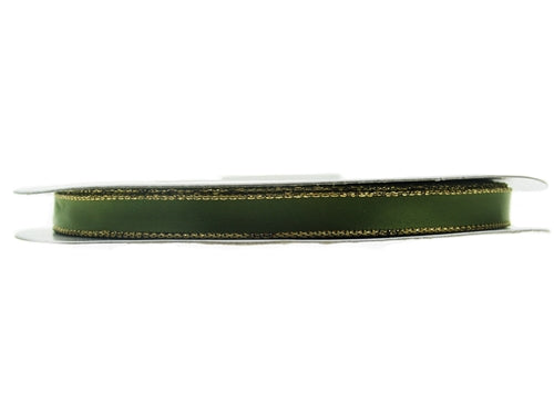 Load image into Gallery viewer, 3/8&quot; Satin Ribbon w/ Metallic Edges (50 Yds)
