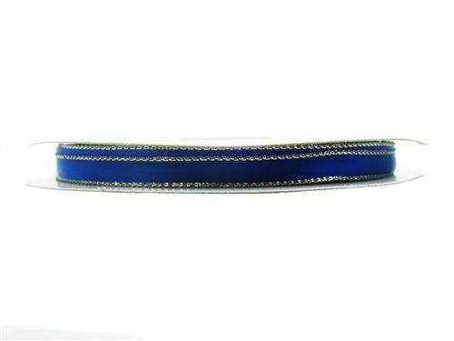 Load image into Gallery viewer, 3/8&quot; Satin Ribbon w/ Metallic Edges (50 Yds)
