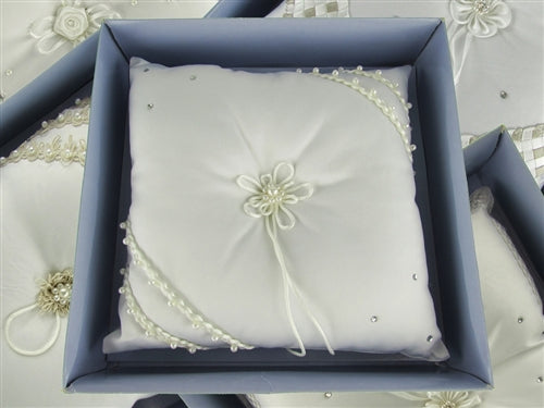 Load image into Gallery viewer, CLEARANCE - Premium Satin Ring &amp; Tiara Pillow - 22 Styles! (1 Pc)
