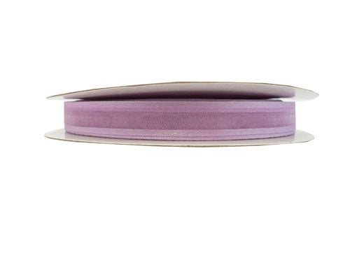 Cinta de organza transparente brillante de 3/8" con bordes satinados (25 yardas)