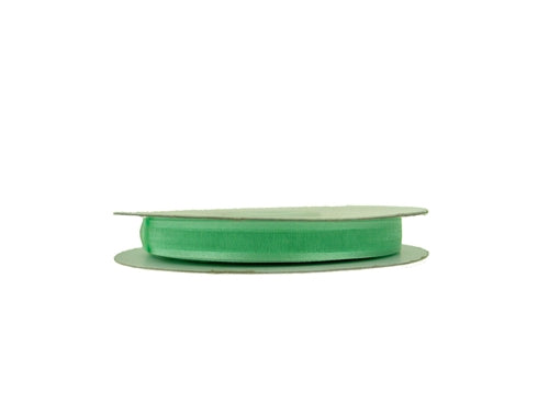 Cinta de organza transparente brillante de 3/8" con bordes satinados (25 yardas)
