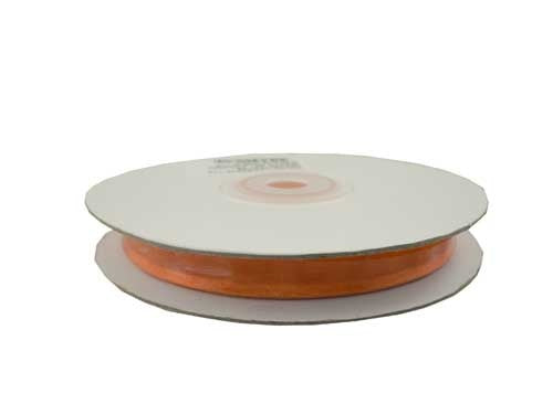 Cinta de organza transparente brillante de 3/8" con bordes satinados (25 yardas)