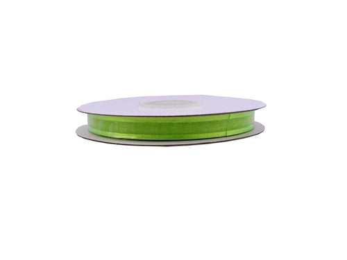 Cinta de organza transparente brillante de 3/8" con bordes satinados (25 yardas)