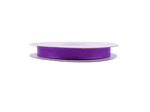 Cinta de organza transparente brillante de 3/8" con bordes satinados (25 yardas)