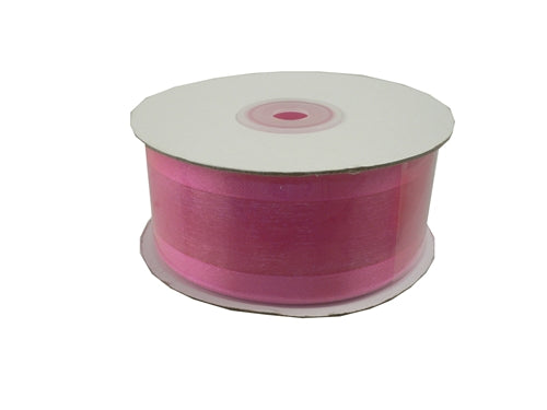 1.5" Shimmering Sheer Organza Ribbon w/ Satin Edges (25 Yds)