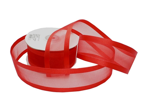 Red on sale organza ribbon