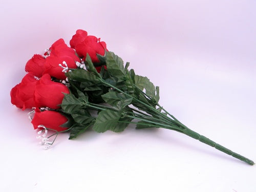 CLEARANCE - 18" Silk Rose Flower Bouquet - 14 Heads (1 Pc)