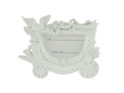 CLEARANCE - 4.75" Dove & Carriage Picture Frame Favor (12 Pcs)