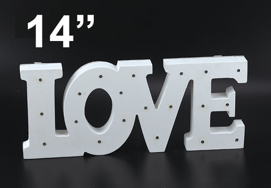 "Love" Lighted Marquee Signs (1 Pc)