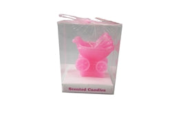 Clearance - 2.75" Baby Carriage Scented Candle (With Gift Box) (12 Pcs)