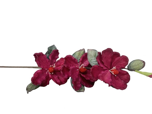 Flor de tallo de magnolia de látex GRANDE de 31