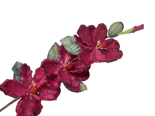 Flor de tallo de magnolia de látex GRANDE de 31