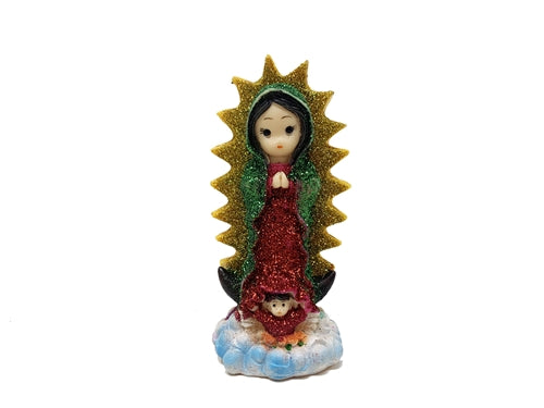 Load image into Gallery viewer, 5.5&quot; Virgen de Guadalupe figurine- Baby Face (1 Pc)
