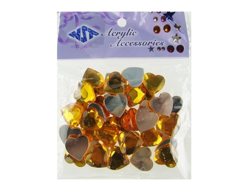 Load image into Gallery viewer, Clearance - 1/2&quot; Acrylic Embellishments - Heart Design (Approx. 40)
