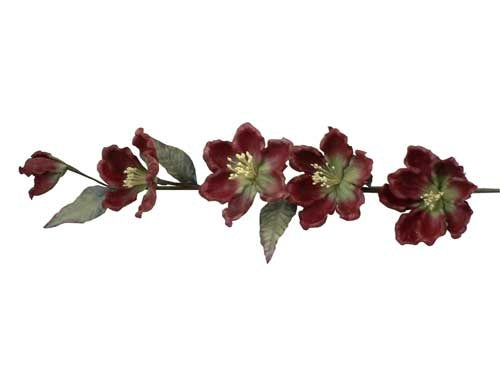 Flor de tallo de magnolia de látex de 28" (12)