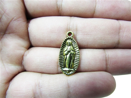 Load image into Gallery viewer, Miniature 0.75&quot; Guadalupe Metal Charm (36 Pcs)
