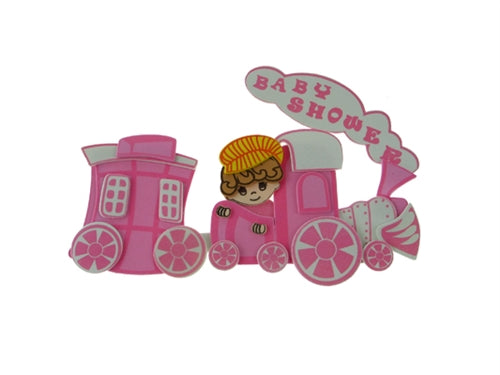 8" Foam Baby Shower Choo Choo Train Decoration Sign (1 Pc)