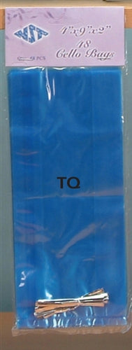 9" Cellophane Gift Bags w/ Twist Tie (Small) (48 Pcs)