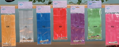 9" Cellophane Gift Bags w/ Twist Tie (Small) (48 Pcs)