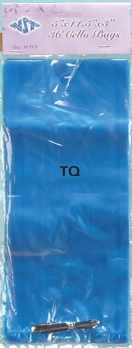 11.5" Cellophane Gift Bags w/ Twist Tie (Large) (36 Pcs)