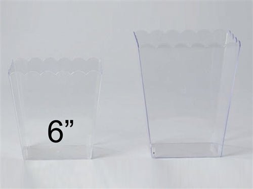 Plastic Scalloped Edge Container (1 Pc)
