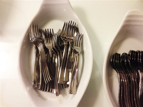 Mini Plastic Dessert Forks (36 Pcs)