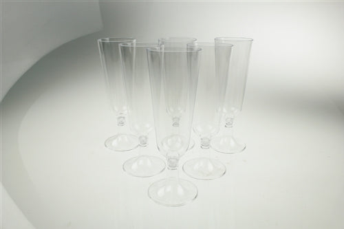 Load image into Gallery viewer, 6.5&quot; Plastic Fluted Champagne Cups (12 Pcs)
