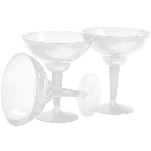 6" Plastic Margarita Cups (6 Pcs)