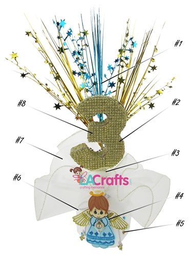 Presentacion de 3 Anos Centerpiece Idea #PC005